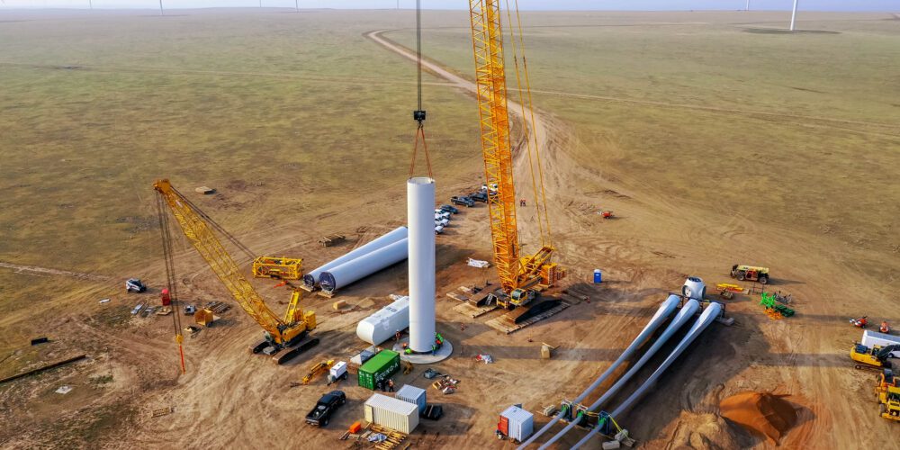 RMS Cranes Wind Tower Construction