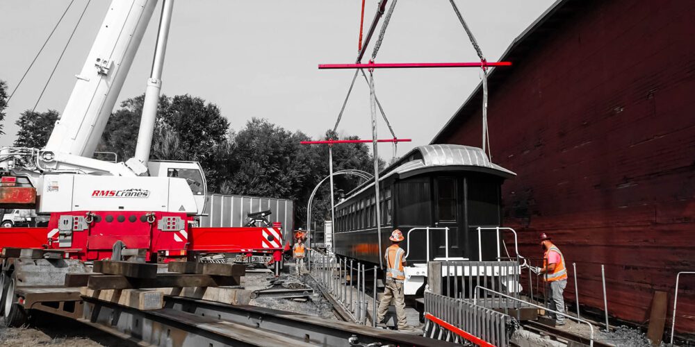 Historic Railcar Crane Lift